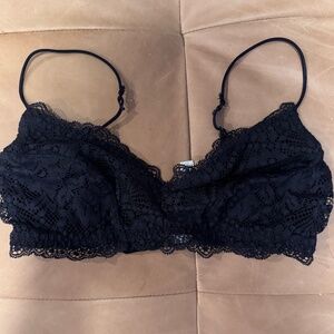 Free People Maya Multiway Lace Bralette - Black - Small